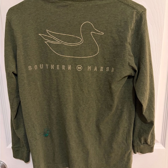 Southern Marsh Youth Olive Tee - Picture 4 of 5